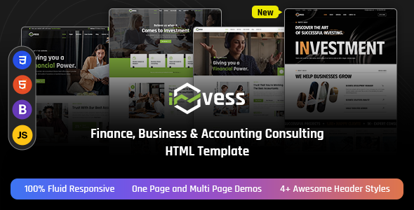 Invess - Accounting & Finance Services HTML Template