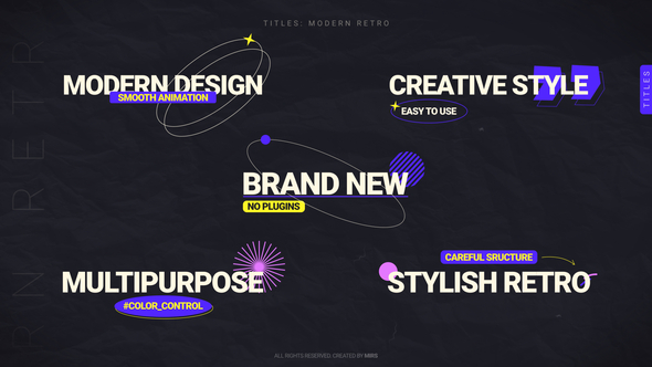 Titles: Modern Retro (FCPX)