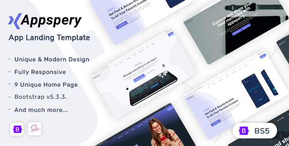 Appspery - Bootstrap 5 App Landing Template