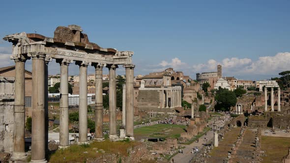 Time lapse from Roman Forum 