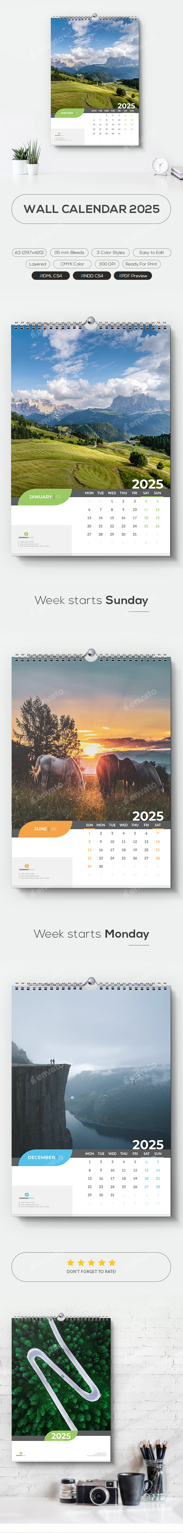 Wall Calendar 2025