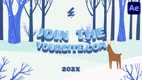 Winter Forest Logo | After Effects alt