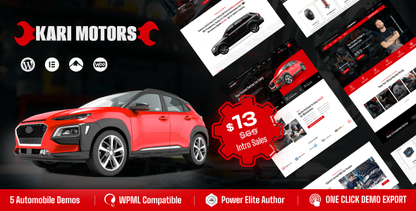 KariMotors – Car Repair & Service WordPress Theme – 0 Sold!