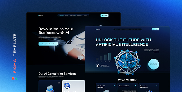 AiNexa – AI Agency Template for Figma