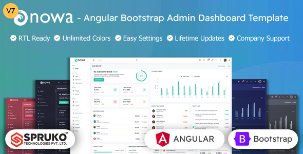 Nowa – Angular Admin Dashboard Template