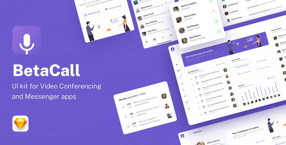 BetaCall - UI Kit for Communication Dashboards and Apps