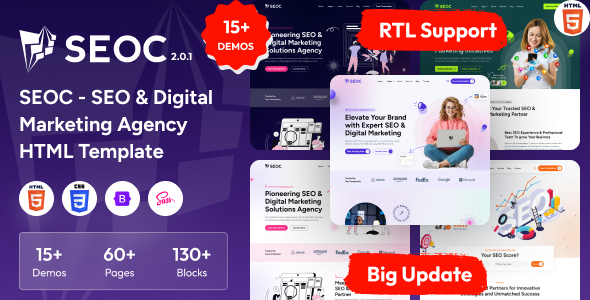 SEOC - SEO & Digital Marketing Agency HTML Template