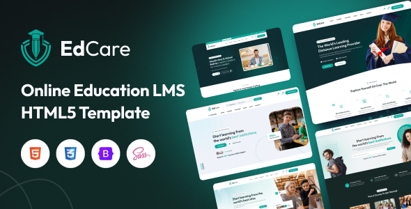 EdCare – Online Education LMS HTML5 Template