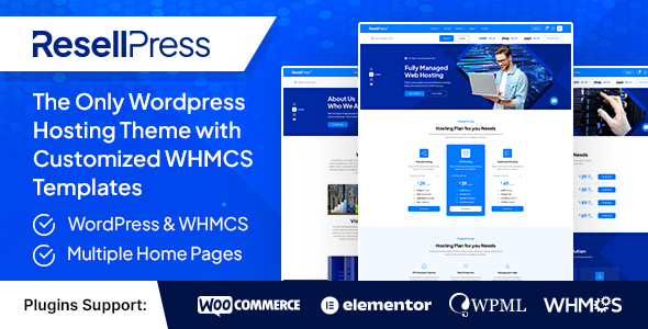 ResellPress – Hosting WordPress & WHMCS Theme – 0 Sold!