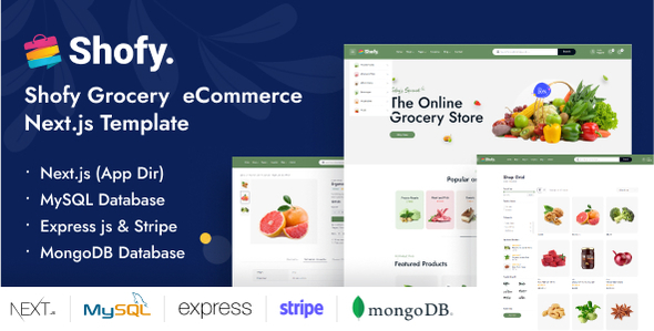 Shofy - Grocery eCommerce Next js Template