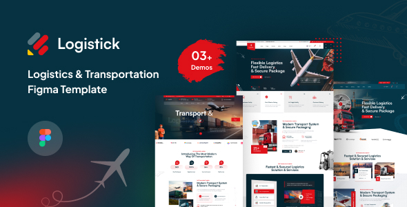 Logistick - Logistics & Transportation Figma UI Template