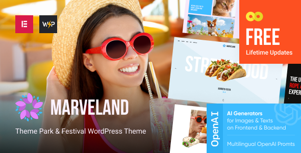 Marveland – Theme Park & Festival WordPress Theme – 0 Sold!