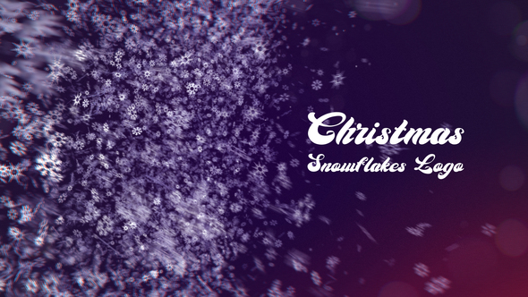 Christmas Snowflakes Logo | After Effects alt