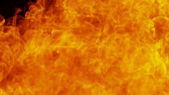 Fire Flame Background Shooted with High Speed Cinema Camera at 1000Fps