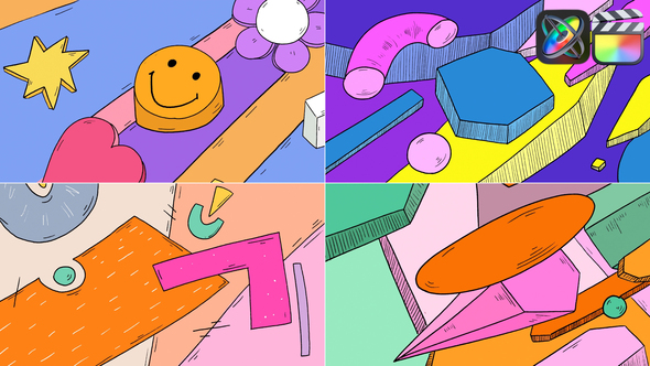 Abstract Colorful Transitions | FCPX alt