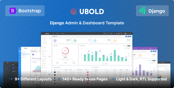 Ubold - Django Admin & Dashboard Template