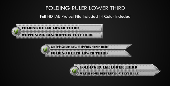 Folding Ruler Lower Third