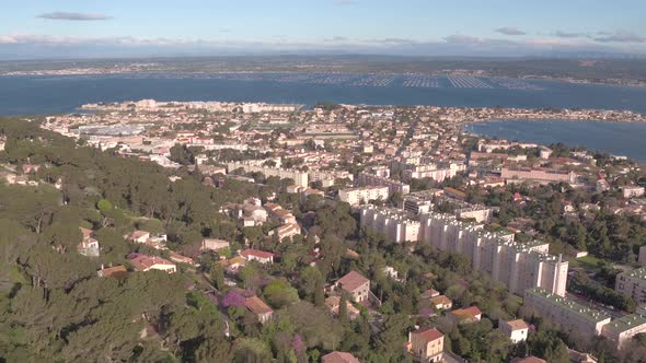 Aerial view of Sete