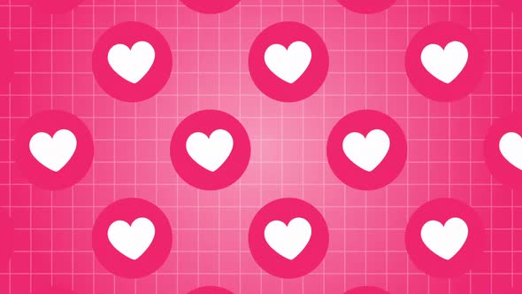 Facebook Love Heart Emoji Icon Background