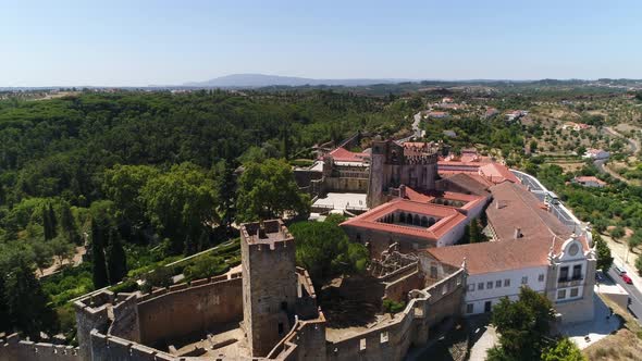 Castle Templars and Christ Monastery Portugal