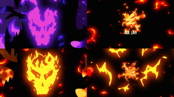 Fire Skull Logo | FCPX alt