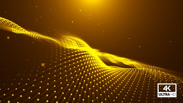Golden Modern Particles Wave Flow Looped V2 alt