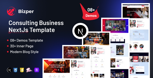 Bizper – Consulting Business NextJs Template – 0 Sold!