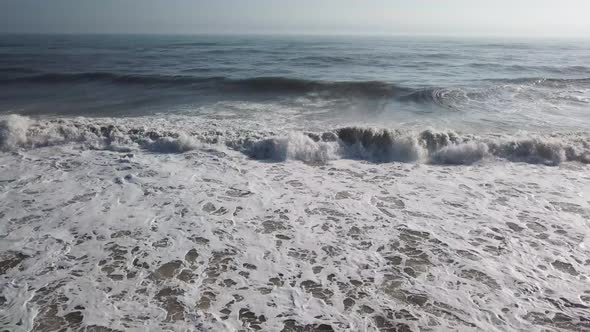 aerial sea ​​and beach