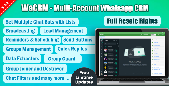 WaCRM - Multi-Account WhatsApp CRM