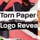 Torn Paper Image Collage Logo Reveal, Organic Paper Rip Effect Intro Opener For Premiere Pro - VideoHive Item for Sale