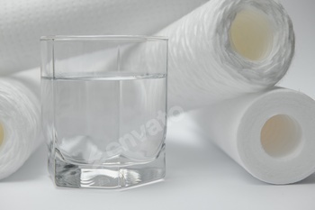 cartridges for water filter on white