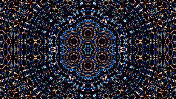 Bright abstract light governing full color, kaleidoscope