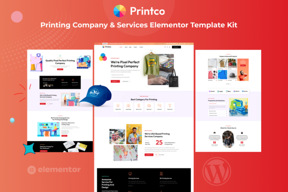 Printco - Printing Company & Services Elementor Template Kit