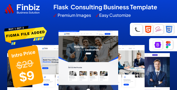 Finbiz – Flask – Consulting Business Template – 0 Sold!