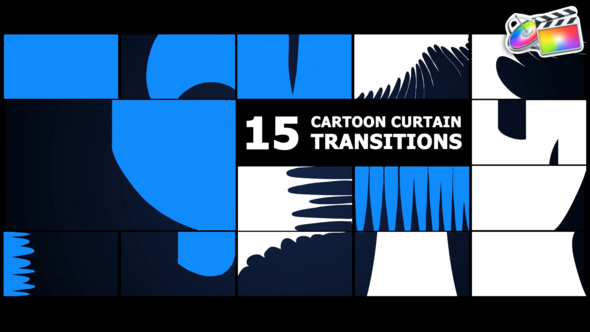Cartoon Curtain Transitions | FCPX alt