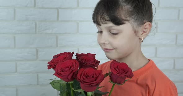 Child with Happy Bouquet