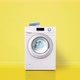 Laundry machine washing clothes loop Yellow Version  - VideoHive Item for Sale