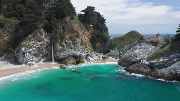 The World-famous Wild Nature Landmark on the Pacific Coast Line,  Aerial