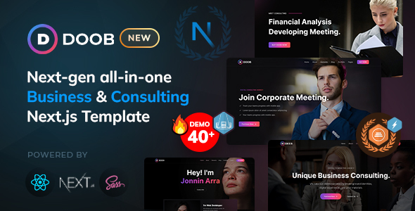 Doob – Business and Consulting NextJS Template – 0 Sold!