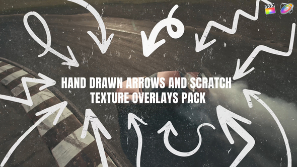 Hand Drawn Arrows and Scratch Overlays Pack | FCPX alt