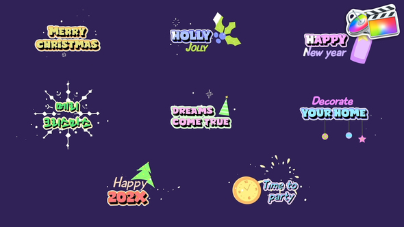 New Year Titles for FCPX alt