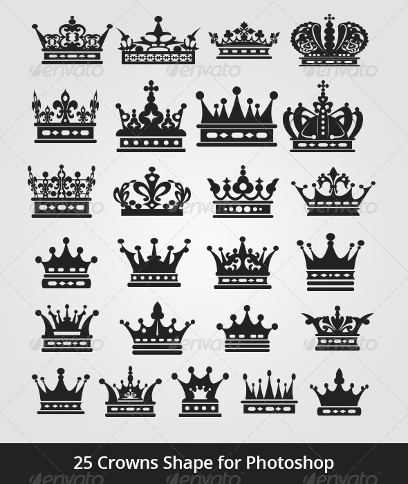 25 Royal Crown Shapes
