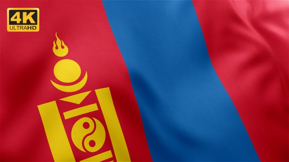 Mongolia Flag - 4K