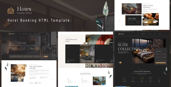 Hotex – Luxury Hotel HTML5 Template – 0 Sold!