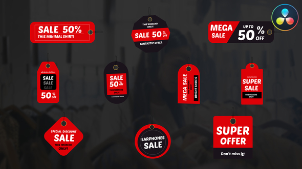 Discount Sale Titles | DaVinci Resolve