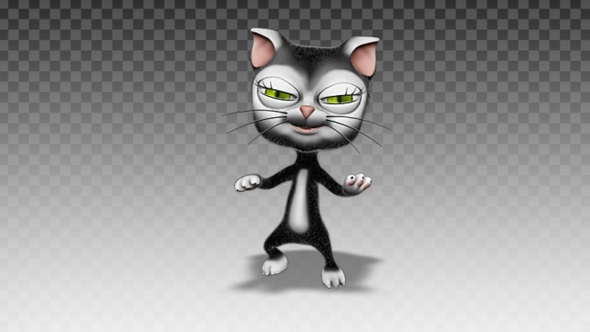 Cartoon Kitty Cat - Dance Cheerful alt