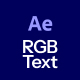 RGB Text Animation - VideoHive Item for Sale