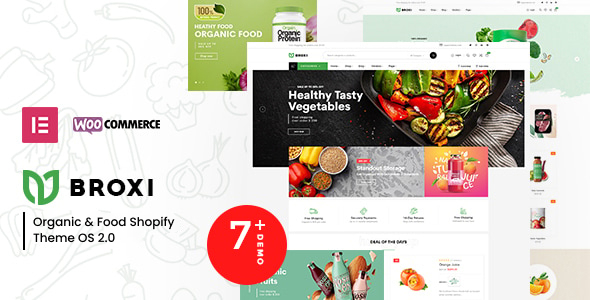 Broxi – Organic & Food Shopify Theme OS 2.0 – 0 Sold!