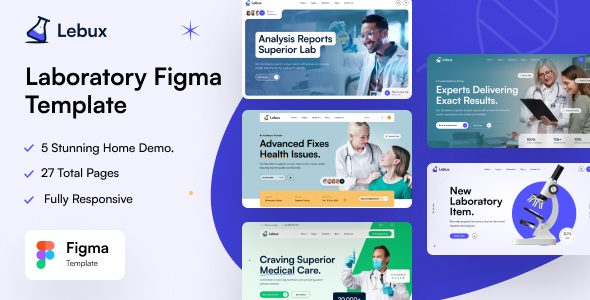 Labux - Laboratory & Science Research Figma Template