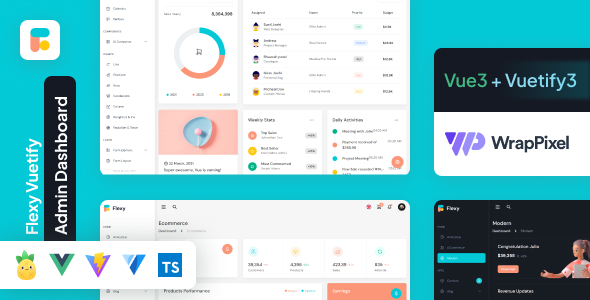 Flexy Vuetify Vue3 Dashboard